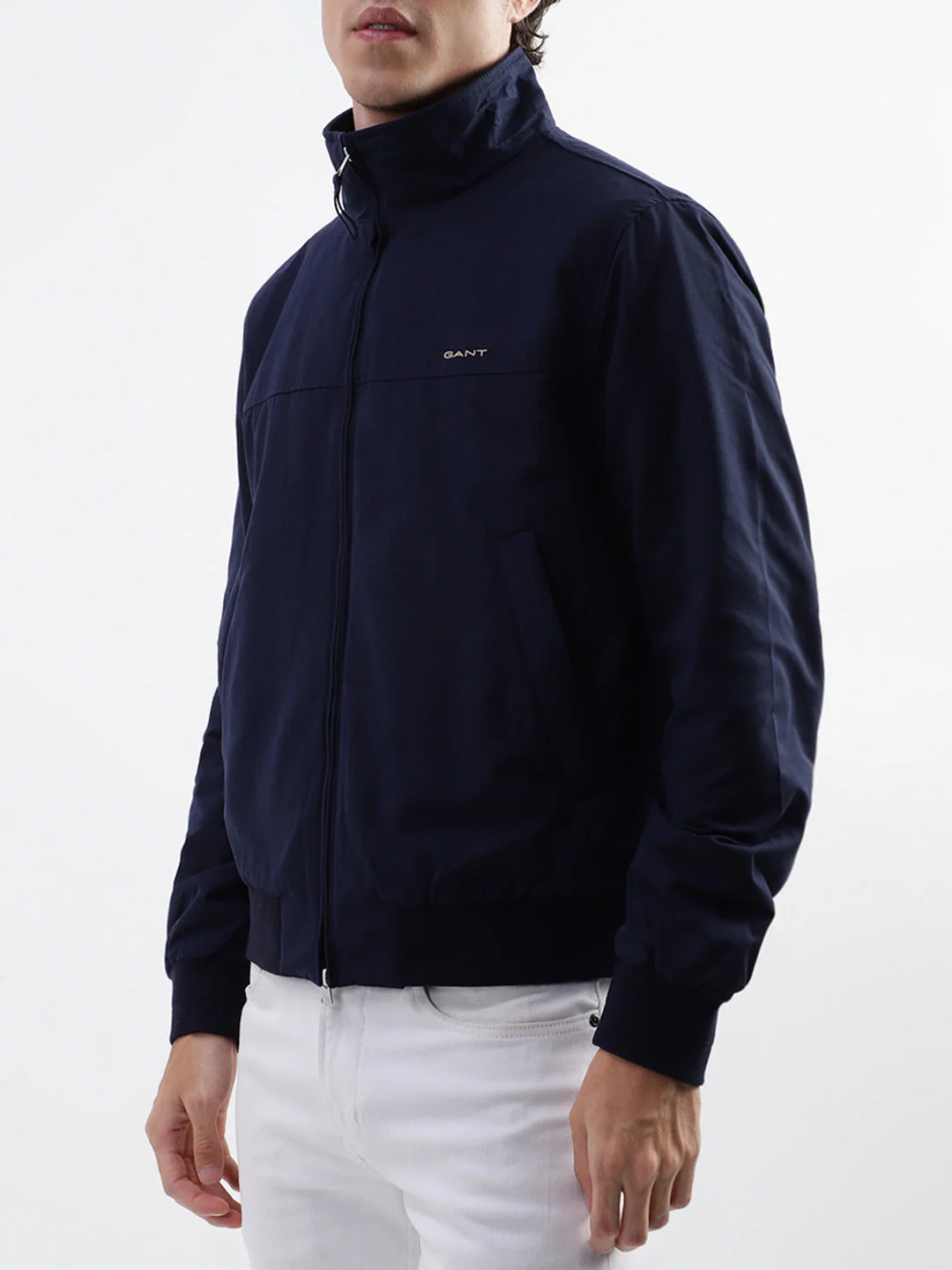 Gant Men Blue Solid Collar Jacket - Image 2