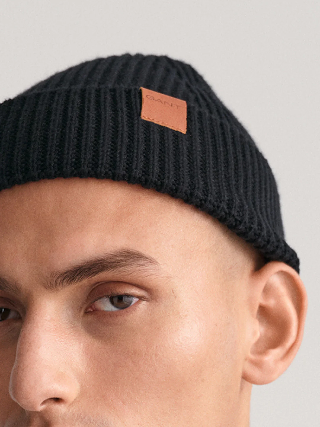 Gant Men Black Solid Beanie - Image 3