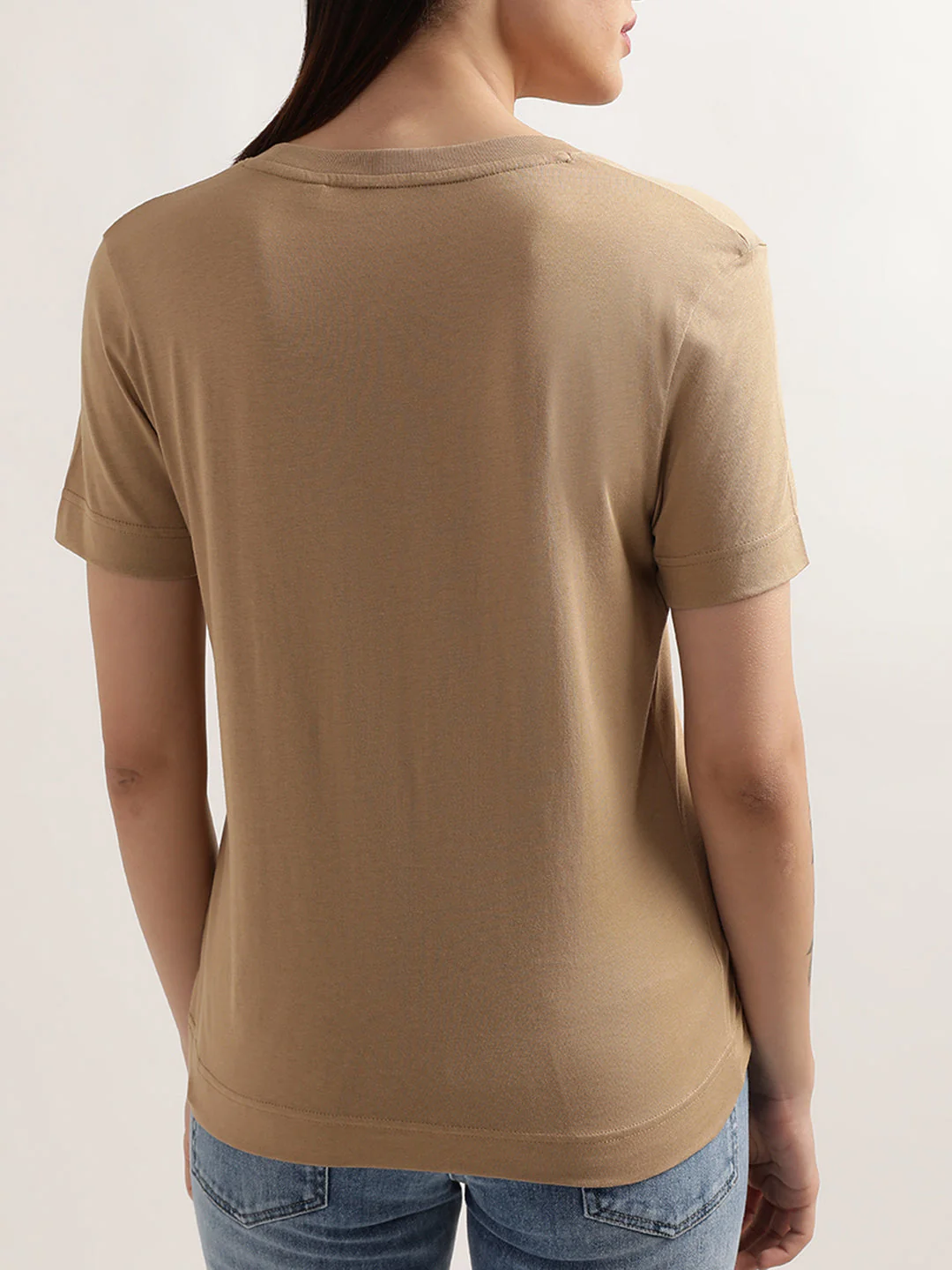 Gant Dark Khaki Preppy Logo Relaxed Fit T-Shirt - Image 2