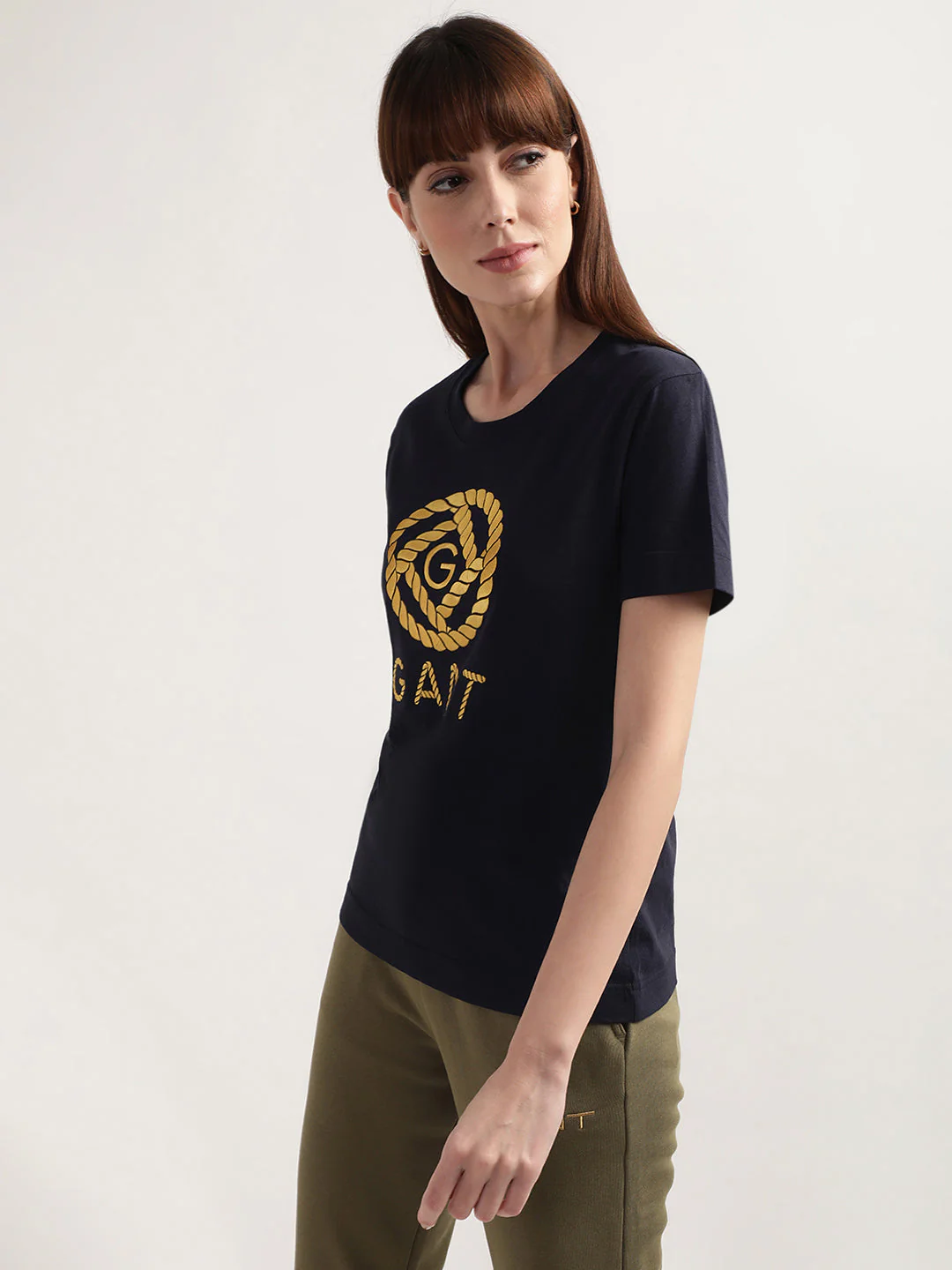 Gant Evening Blue Logo Regular Fit T-Shirt - Image 3