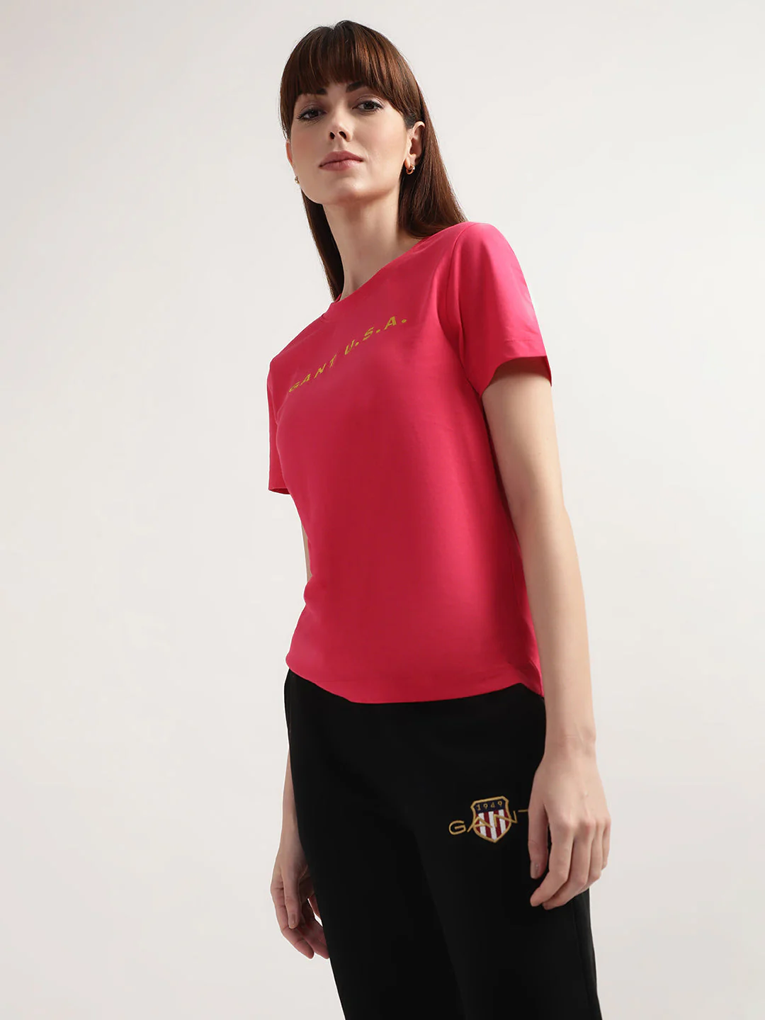 Gant Raspberry Red Regular Fit T-Shirt - Image 3