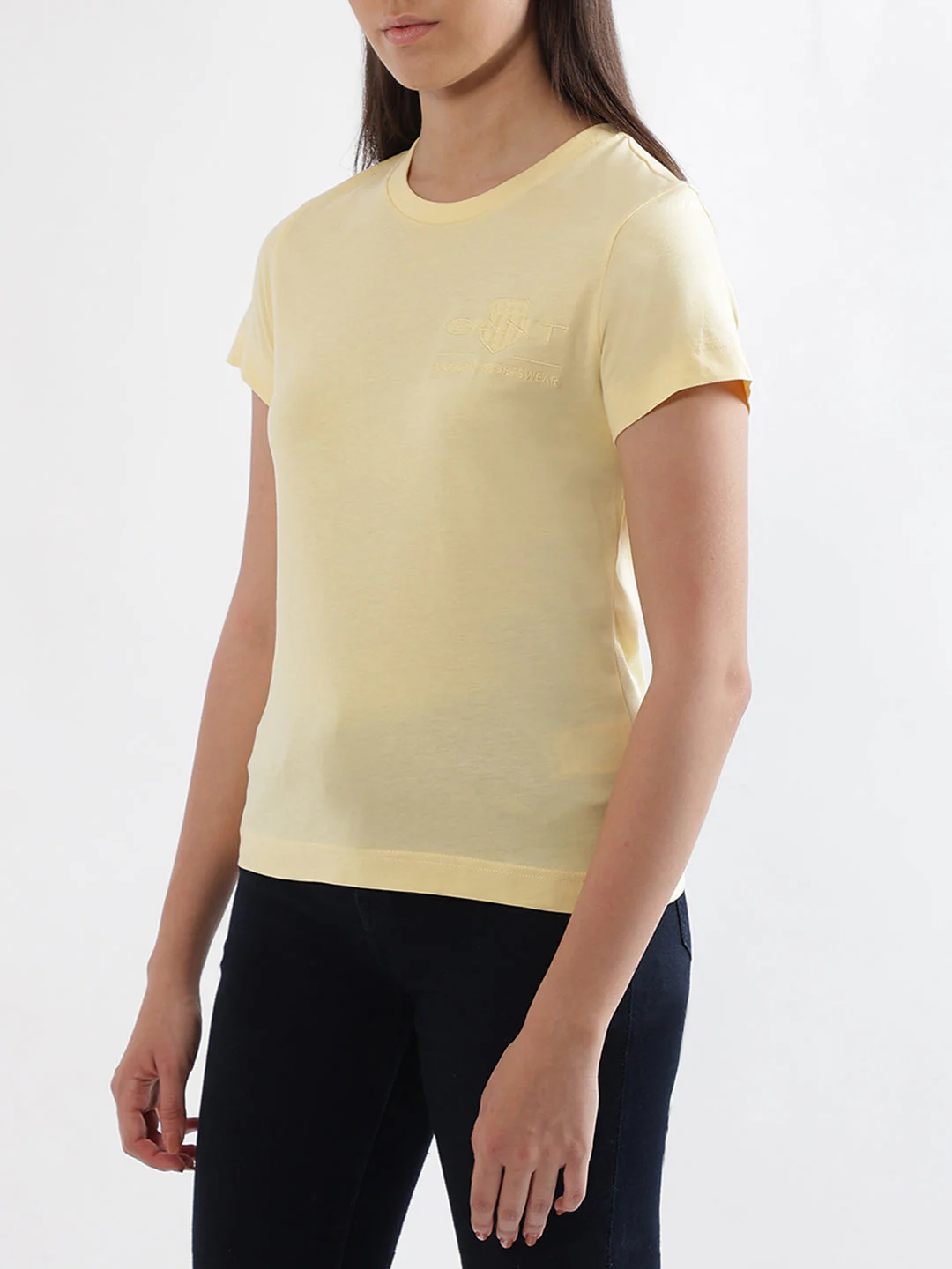 Gant Light Yellow Regular Fit T-Shirt - Image 2
