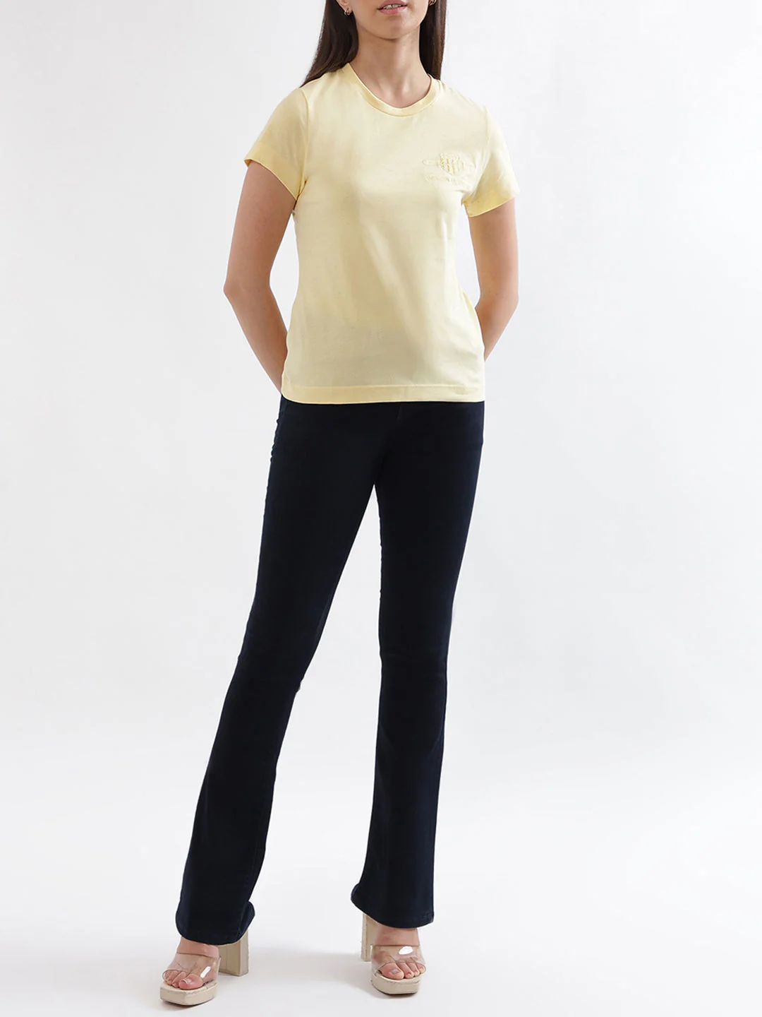 Gant Light Yellow Regular Fit T-Shirt - Image 4