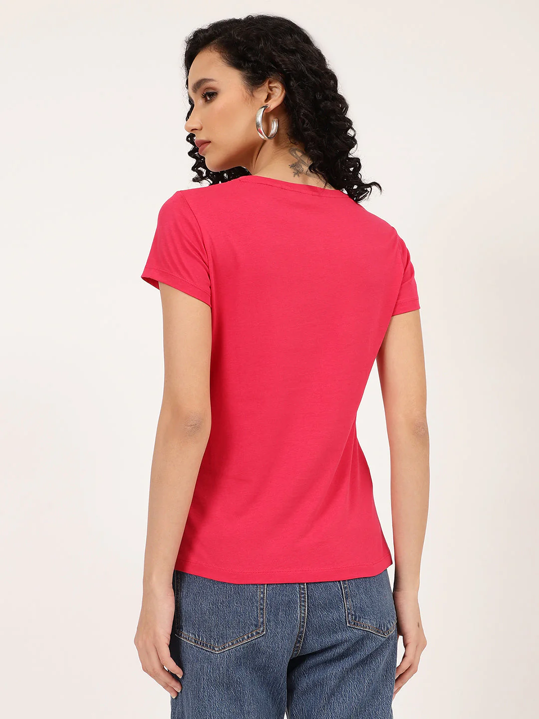 Gant Pink Logo Relaxed Fit T-Shirt - Image 2
