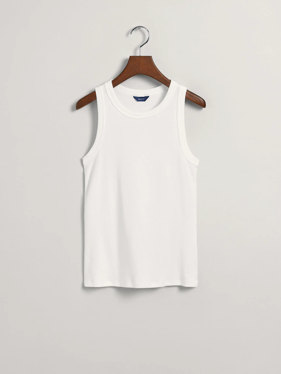 Gant White Preppy Slim Fit Tank Top - Image 4