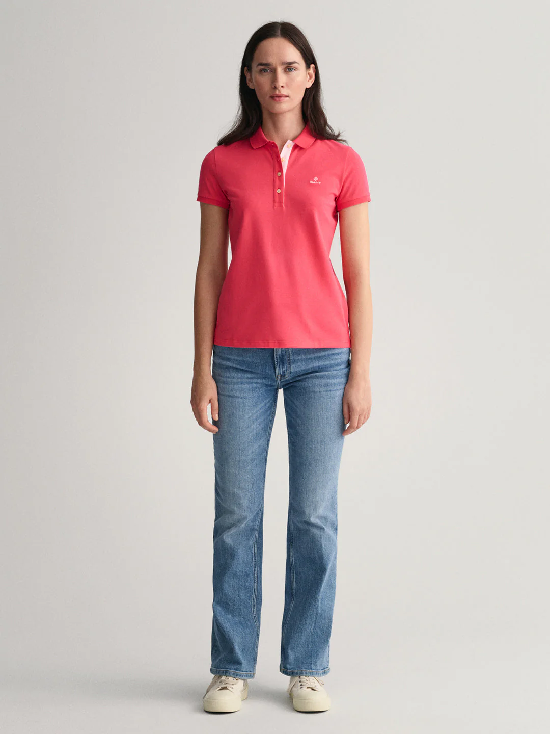 Gant Pink Preppy Regular Fit Polo T-Shirt - Image 2