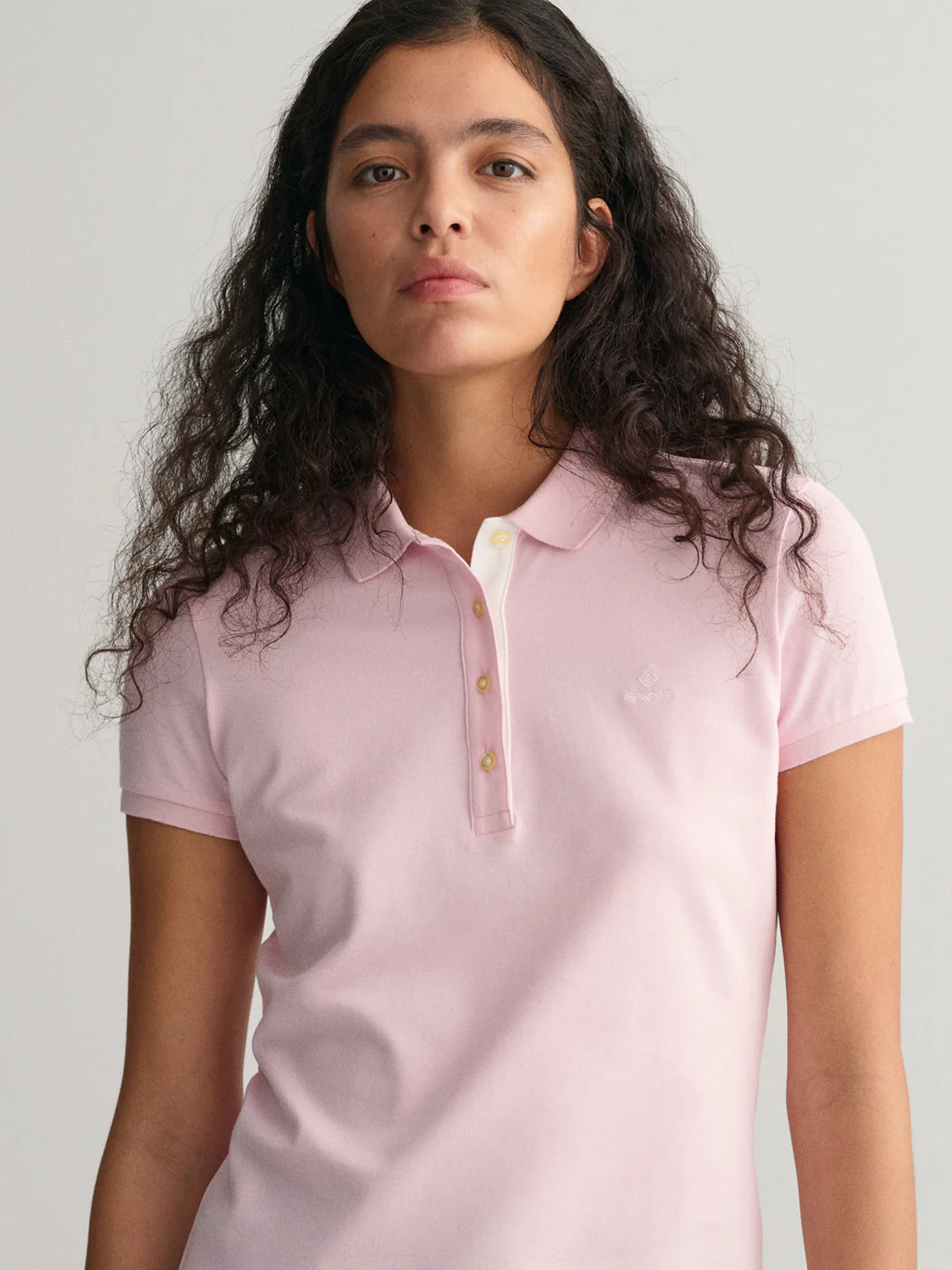 Gant Pale Pink Preppy Regular Fit Polo T-Shirt - Image 4
