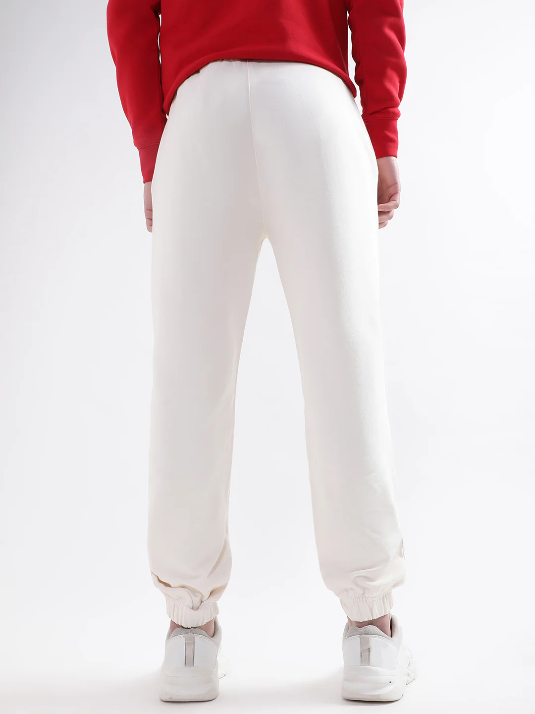 Gant Women Brand Logo Printed Relaxed-Fit Cotton Jogger - Image 3