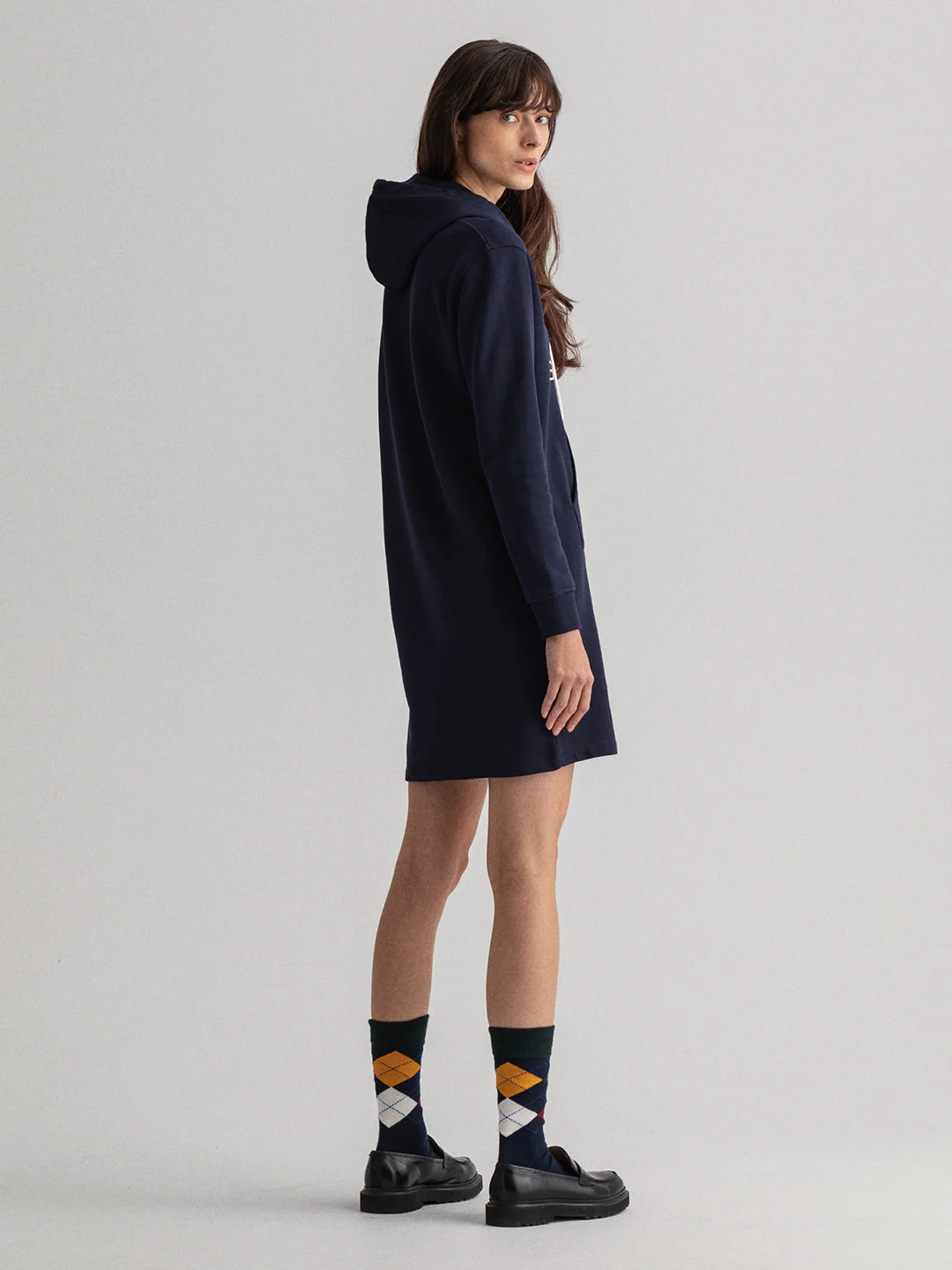 Gant Women Blue Hooded Sweatshirt - Image 2