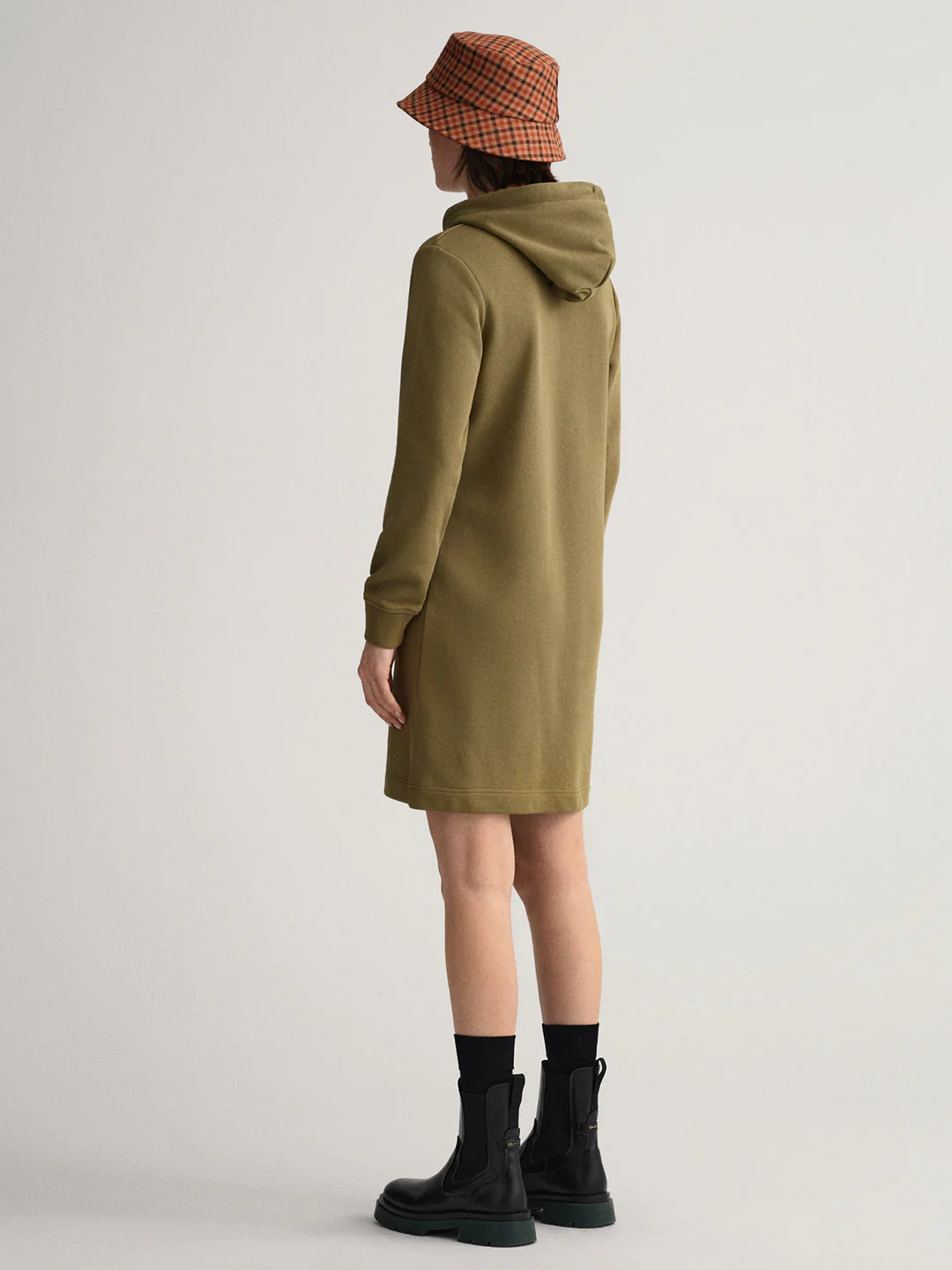 Gant Women Green Printed Hooded Sweatshirt - Image 4