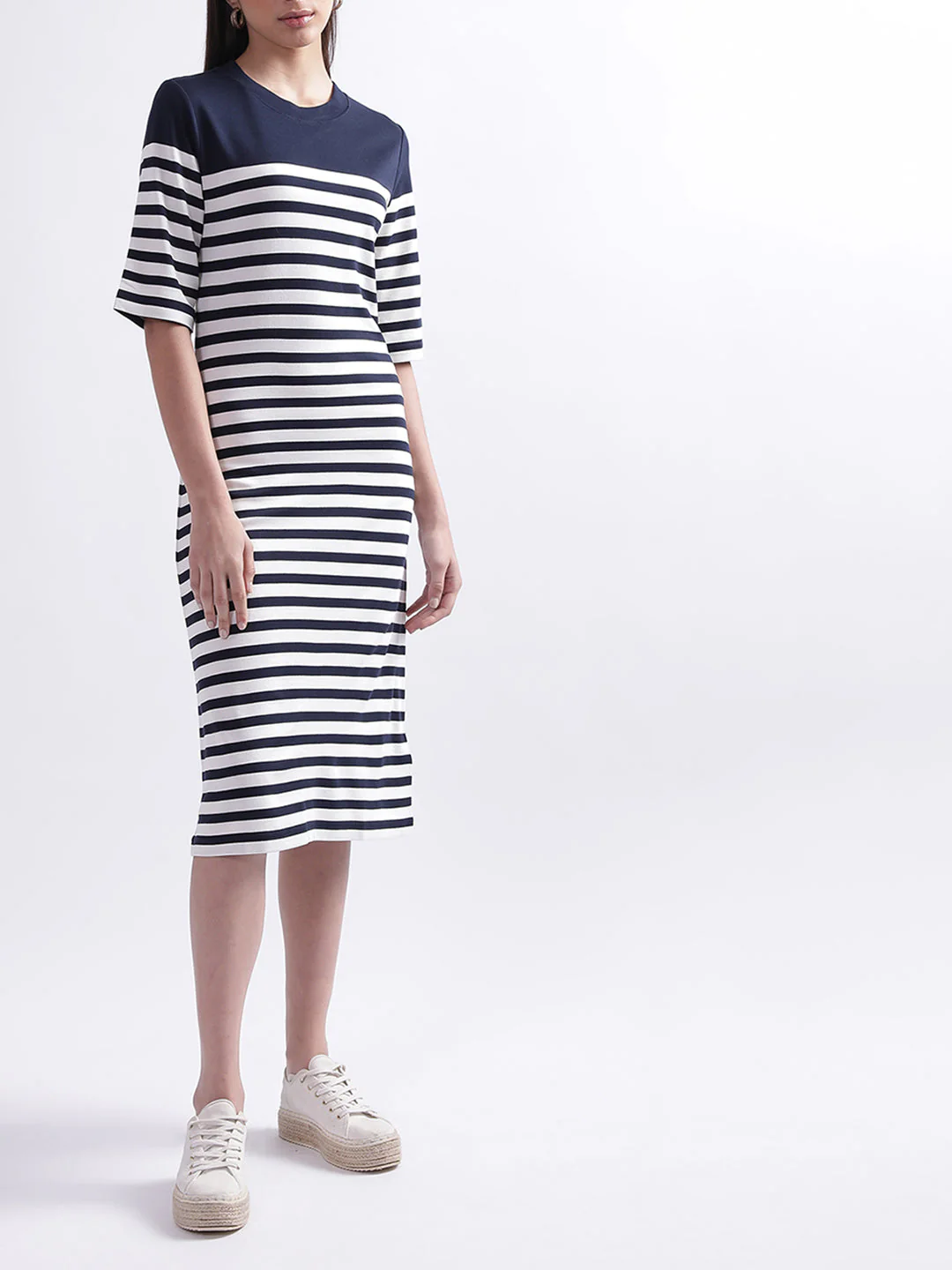 Gant Striped Midi T-shirt Dress - Image 5