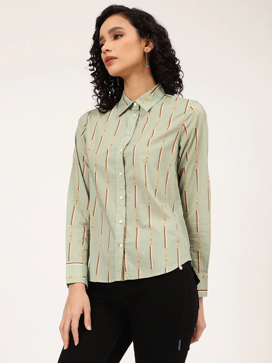 Gant Green Printed Regular Fit Shirt - Image 3