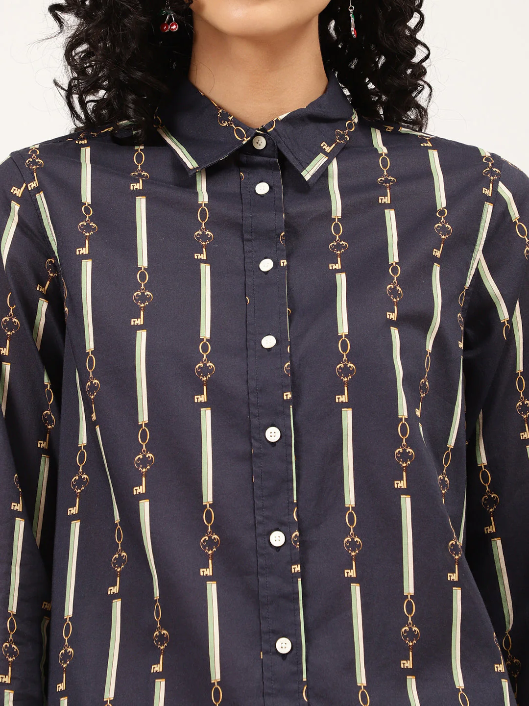 Gant Blue Printed Regular Fit Shirt - Image 5