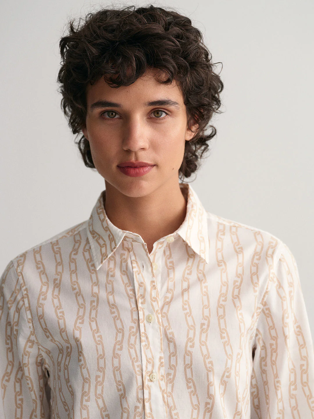 Gant Eggshell Preppy Chain Print Regular Fit Shirt - Image 3