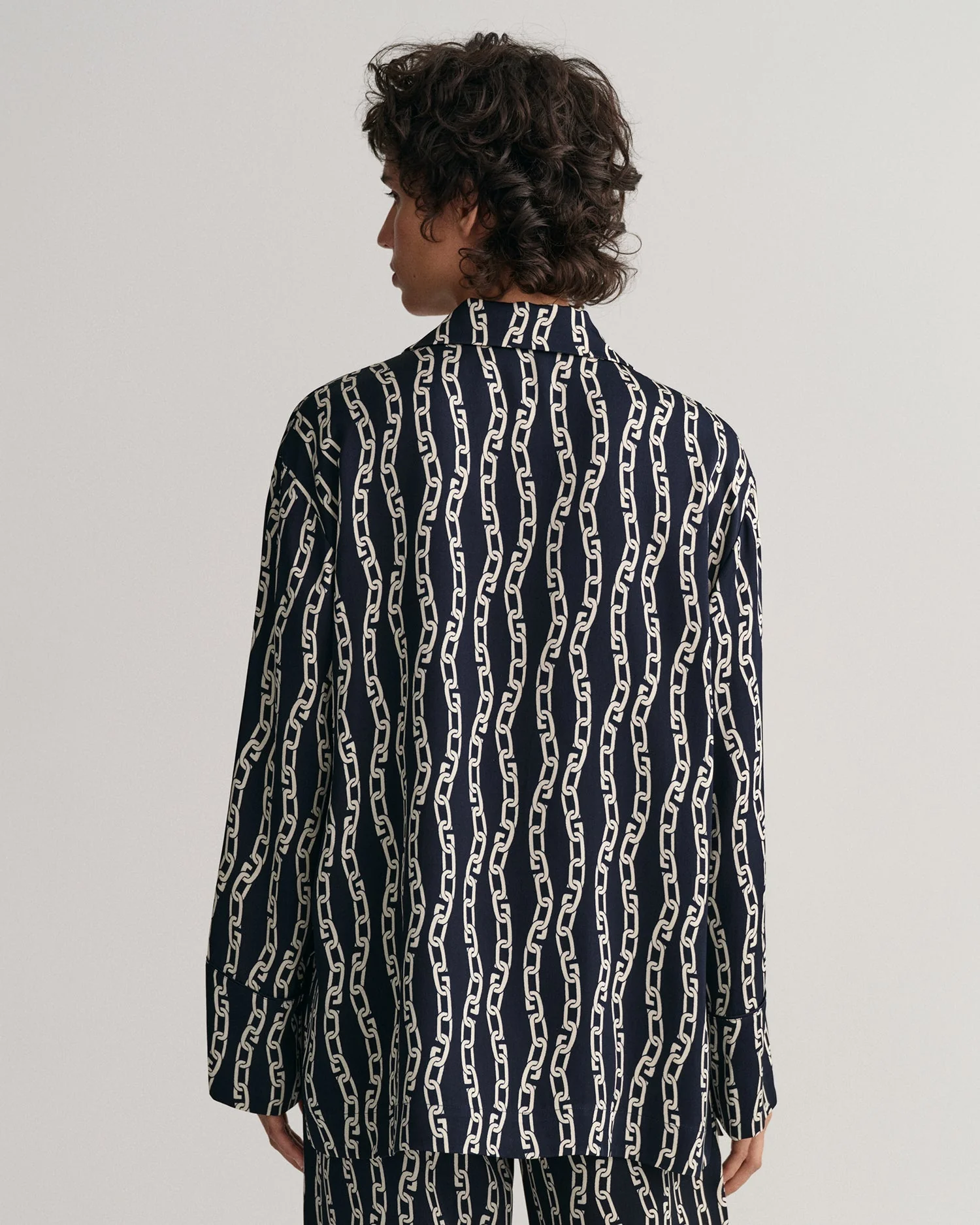 Gant Relaxed Abstract Printed Cuban Collar Casual Shirt - Image 2