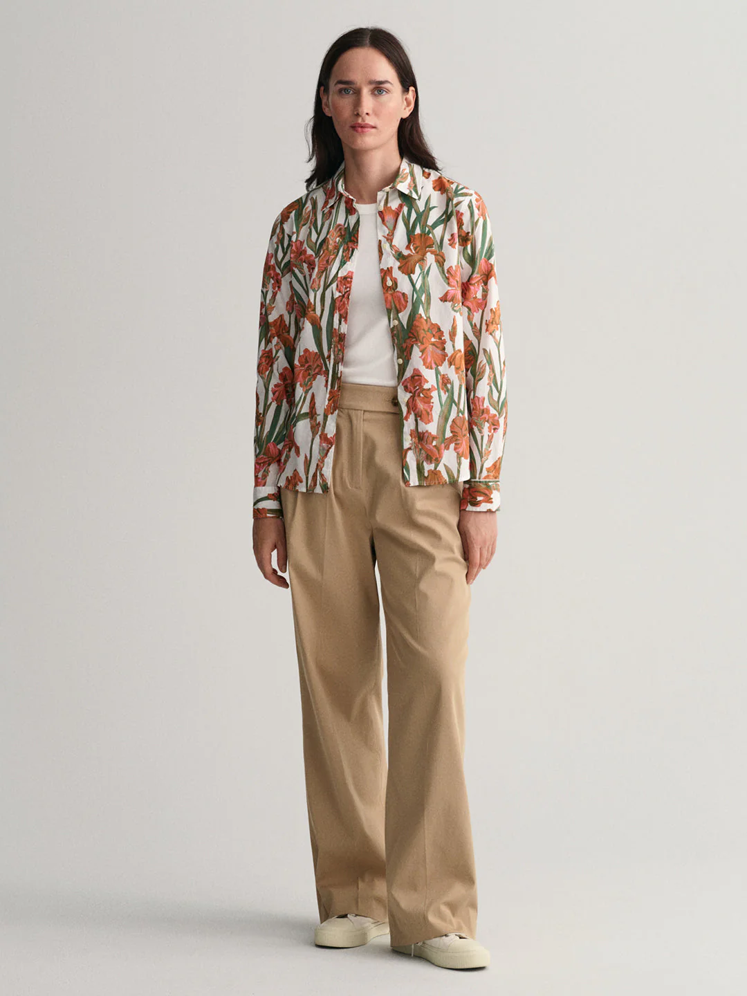 Gant Eggshell Preppy Floral Print Regular Fit Shirt - Image 3