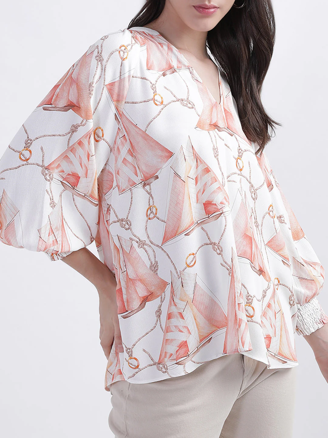 Gant Multi Printed Relaxed Fit Top - Image 3