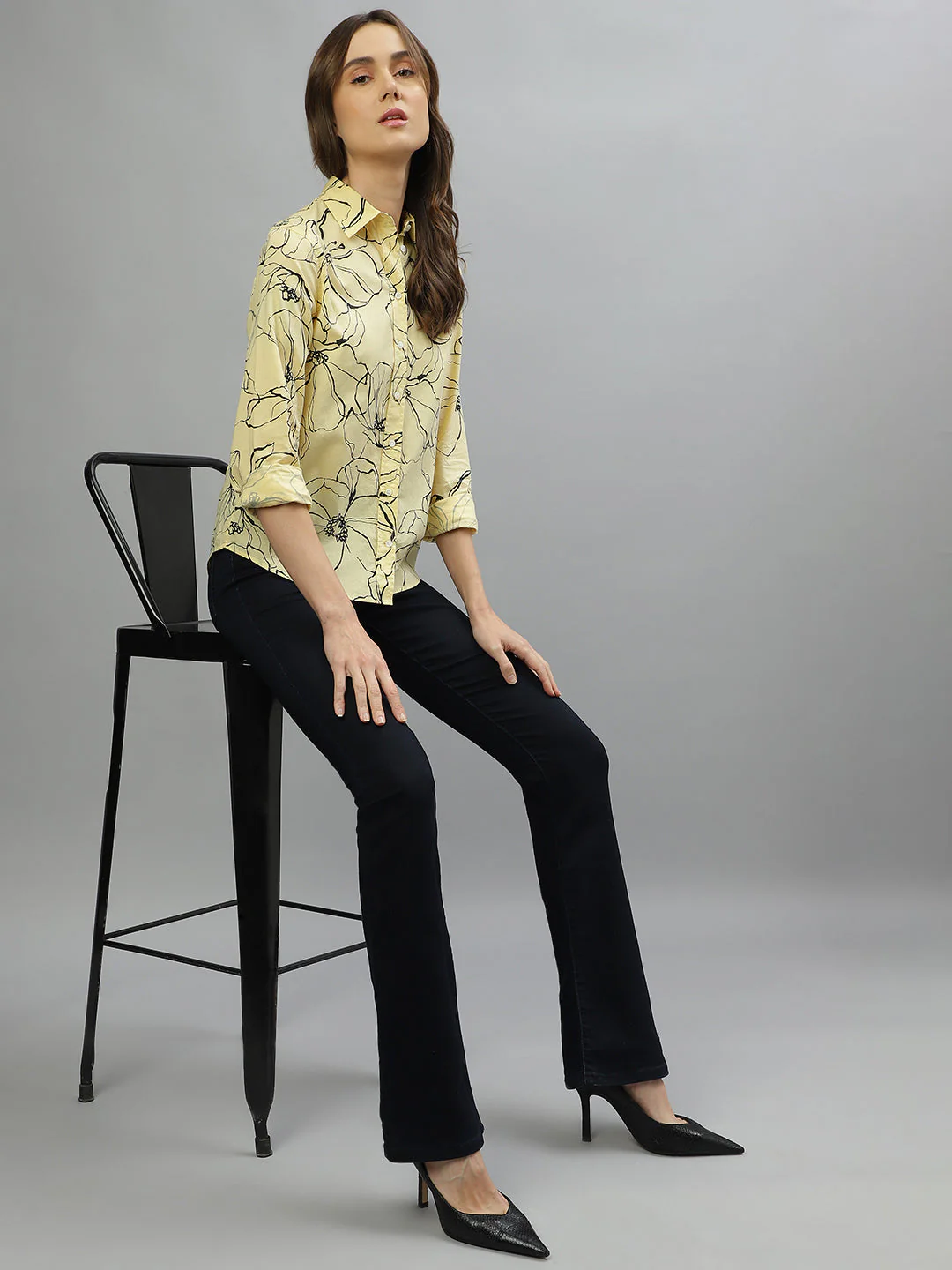 Gant Light Yellow Fashion Printed Regular Fit Shirt - Image 5