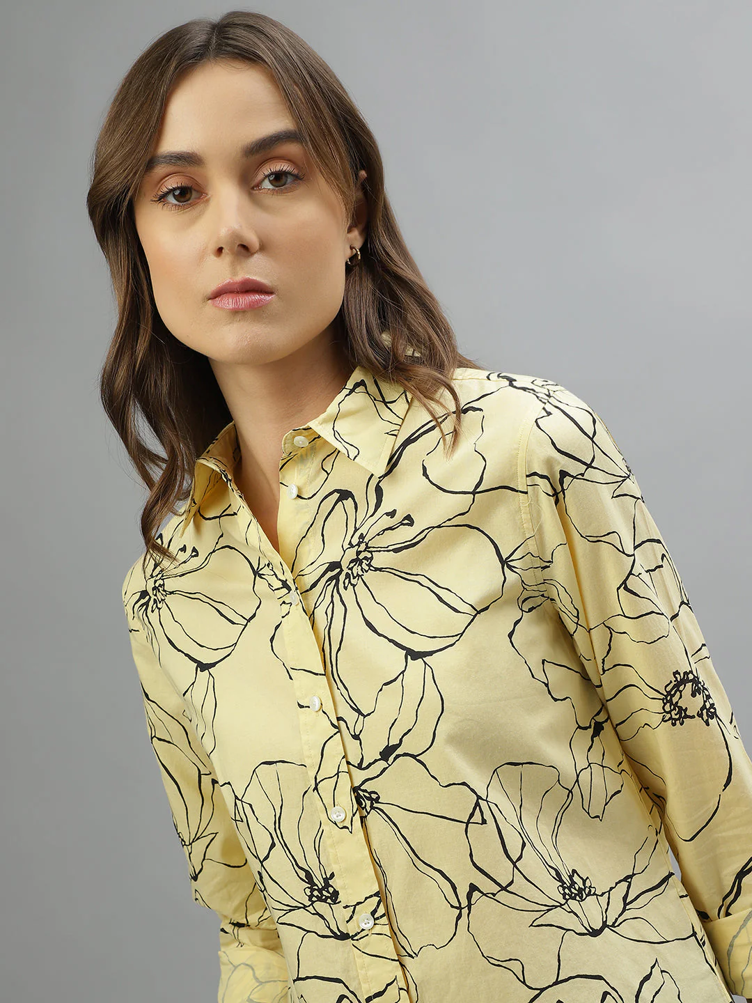 Gant Light Yellow Fashion Printed Regular Fit Shirt - Image 6