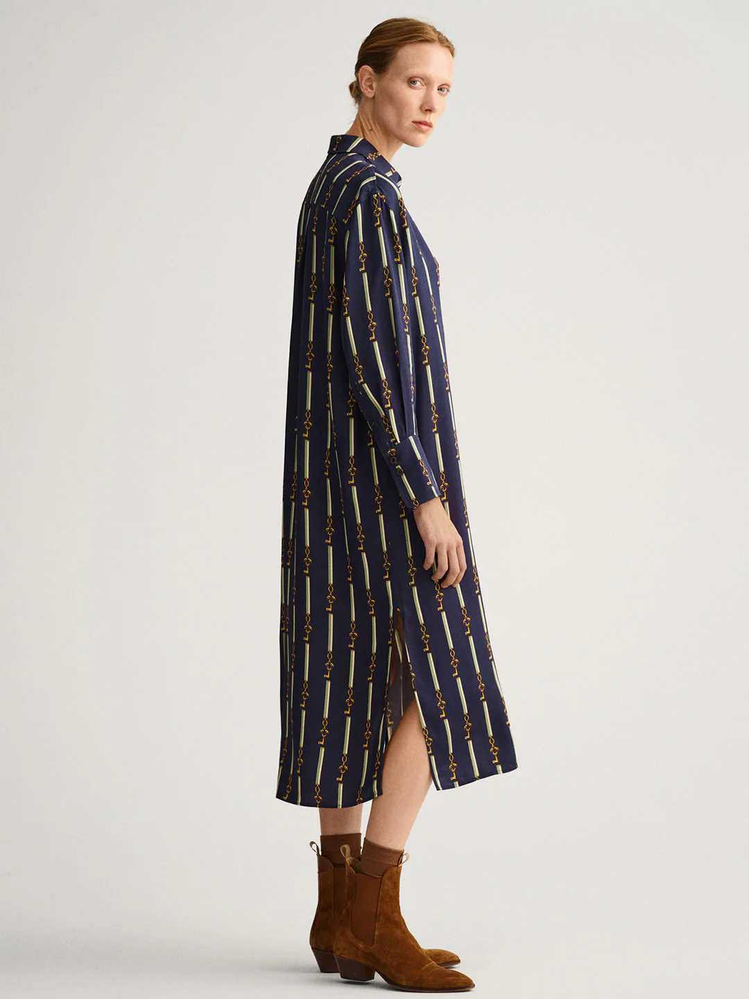 Gant Navy Blue Shirt Midi Dress - Image 2