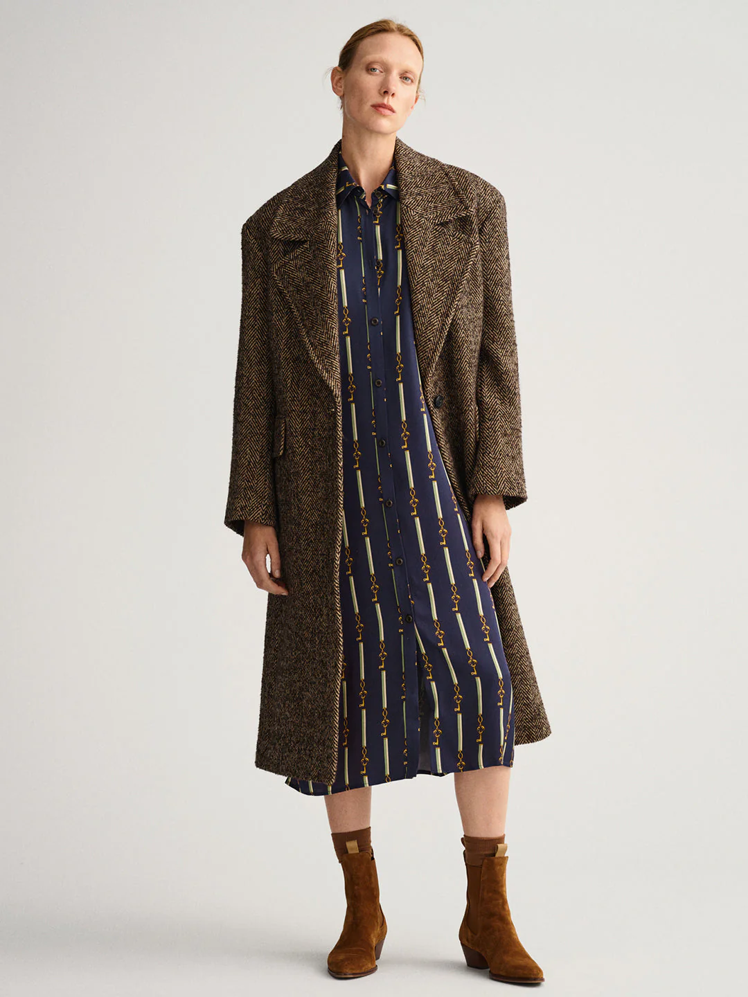 Gant Navy Blue Shirt Midi Dress - Image 3