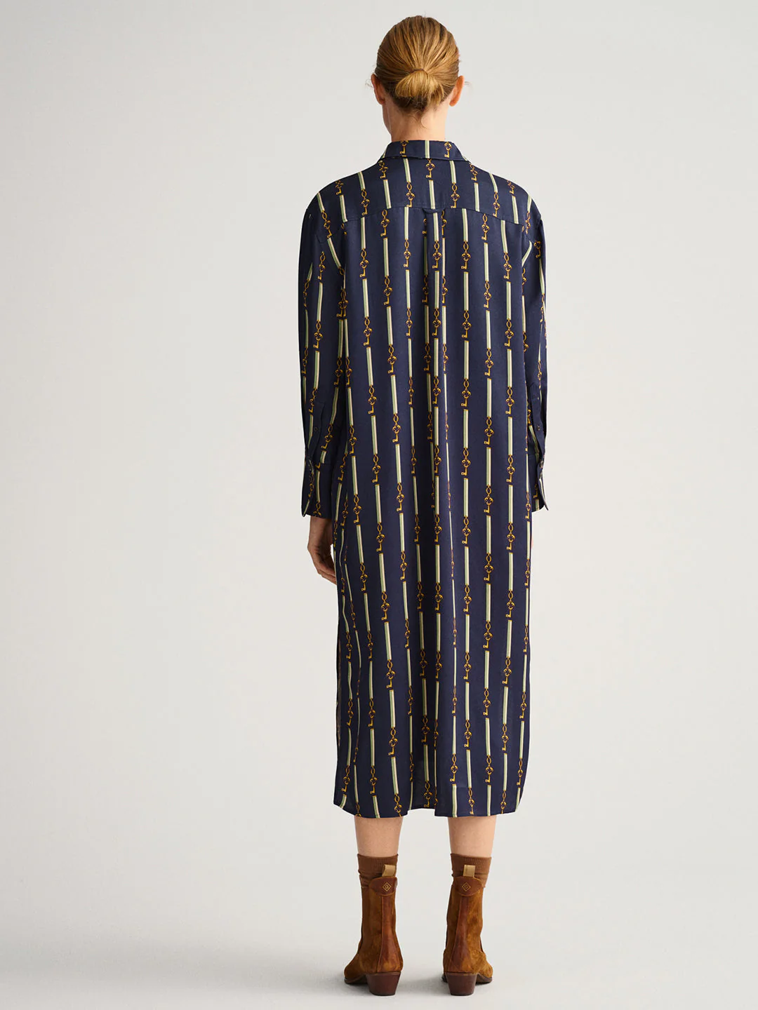 Gant Navy Blue Shirt Midi Dress - Image 4