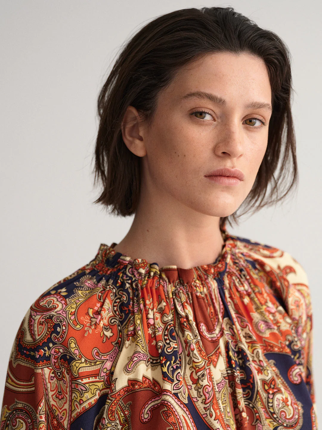 Gant Orange Floral Midi Dress - Image 2