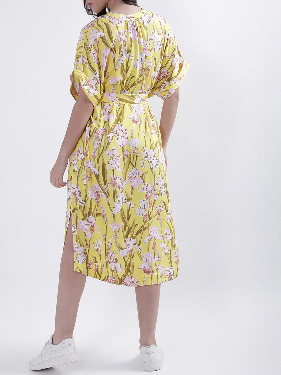 Gant Women Yellow Printed Collar Dress - Image 4