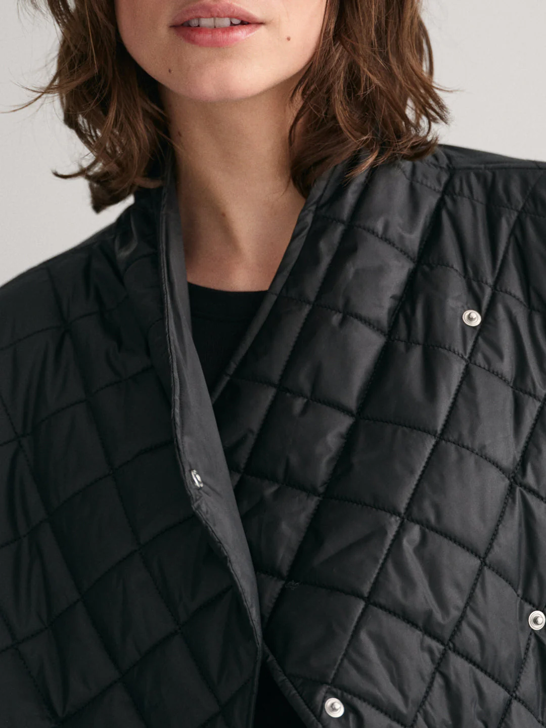 Gant Women Black Solid Collar Jacket - Image 3