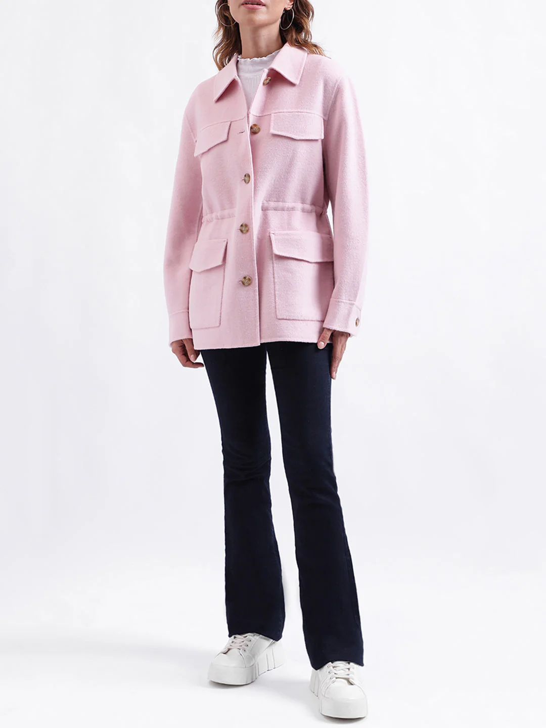 Gant Women Solid Full Sleeves Collar Jacket - Image 4