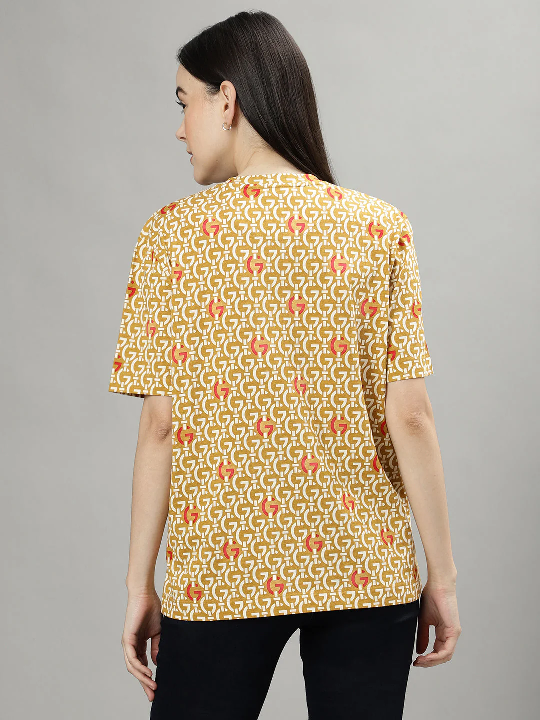Gant Khaki Fashion Printed Regular Fit T-Shirt - Image 3
