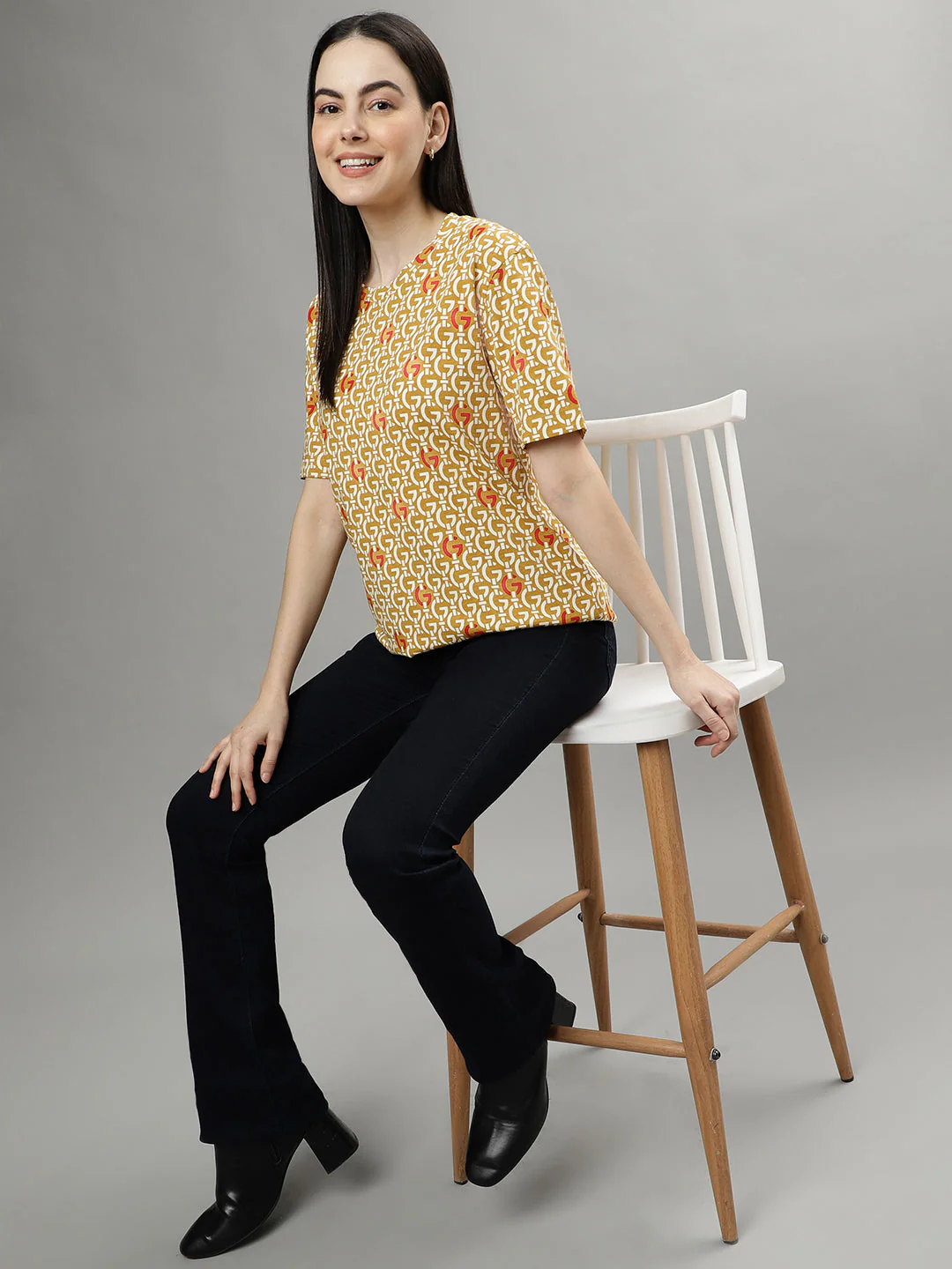 Gant Khaki Fashion Printed Regular Fit T-Shirt - Image 4