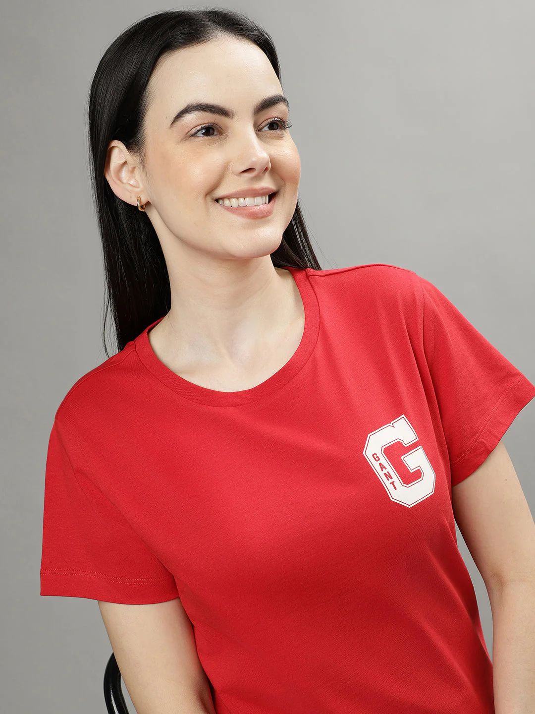 Gant Red Fashion Regular Fit T-Shirt - Image 6
