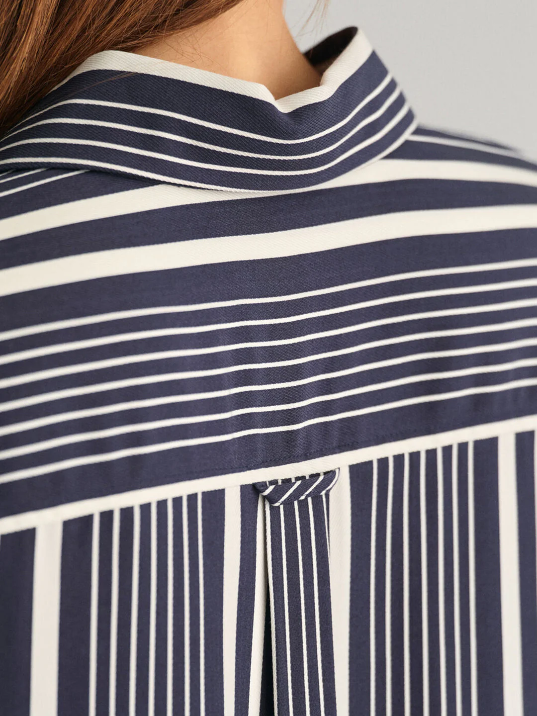 Gant Women Blue Striped Spread Collar Full Sleeves Shirt - Image 6