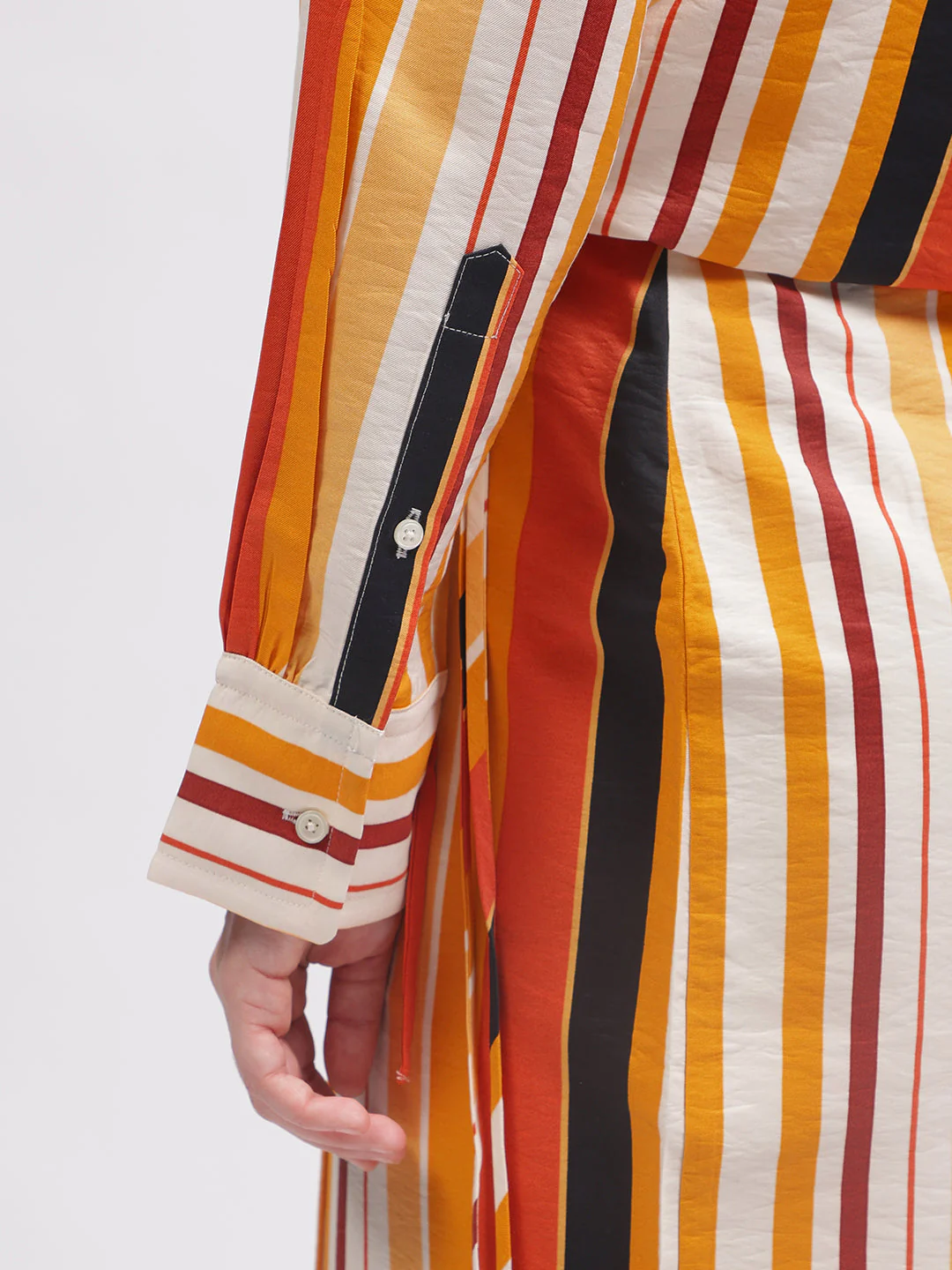 Gant Women Multi Striped Full Sleeves Shirt - Image 6