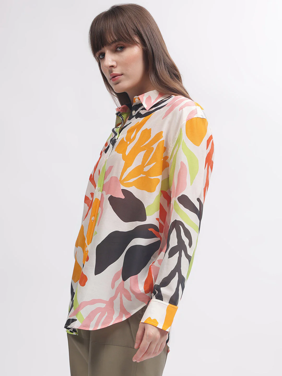 Gant Women Multi Printed Full Sleeves Shirt - Image 3