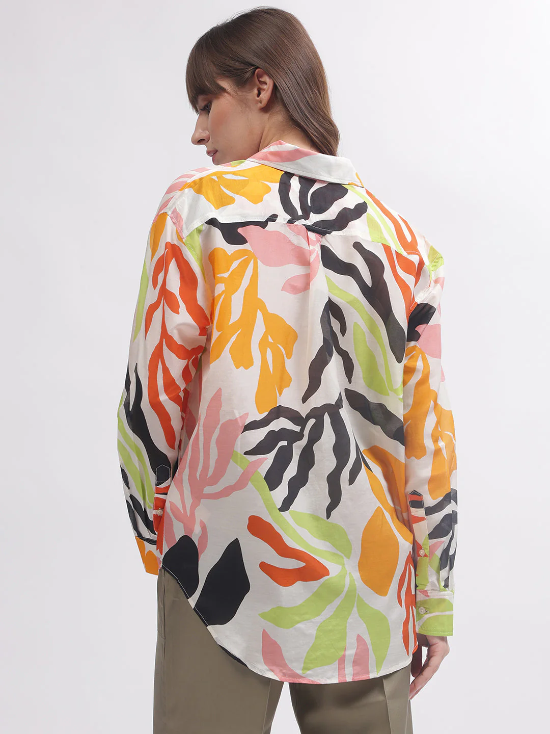 Gant Women Multi Printed Full Sleeves Shirt - Image 4
