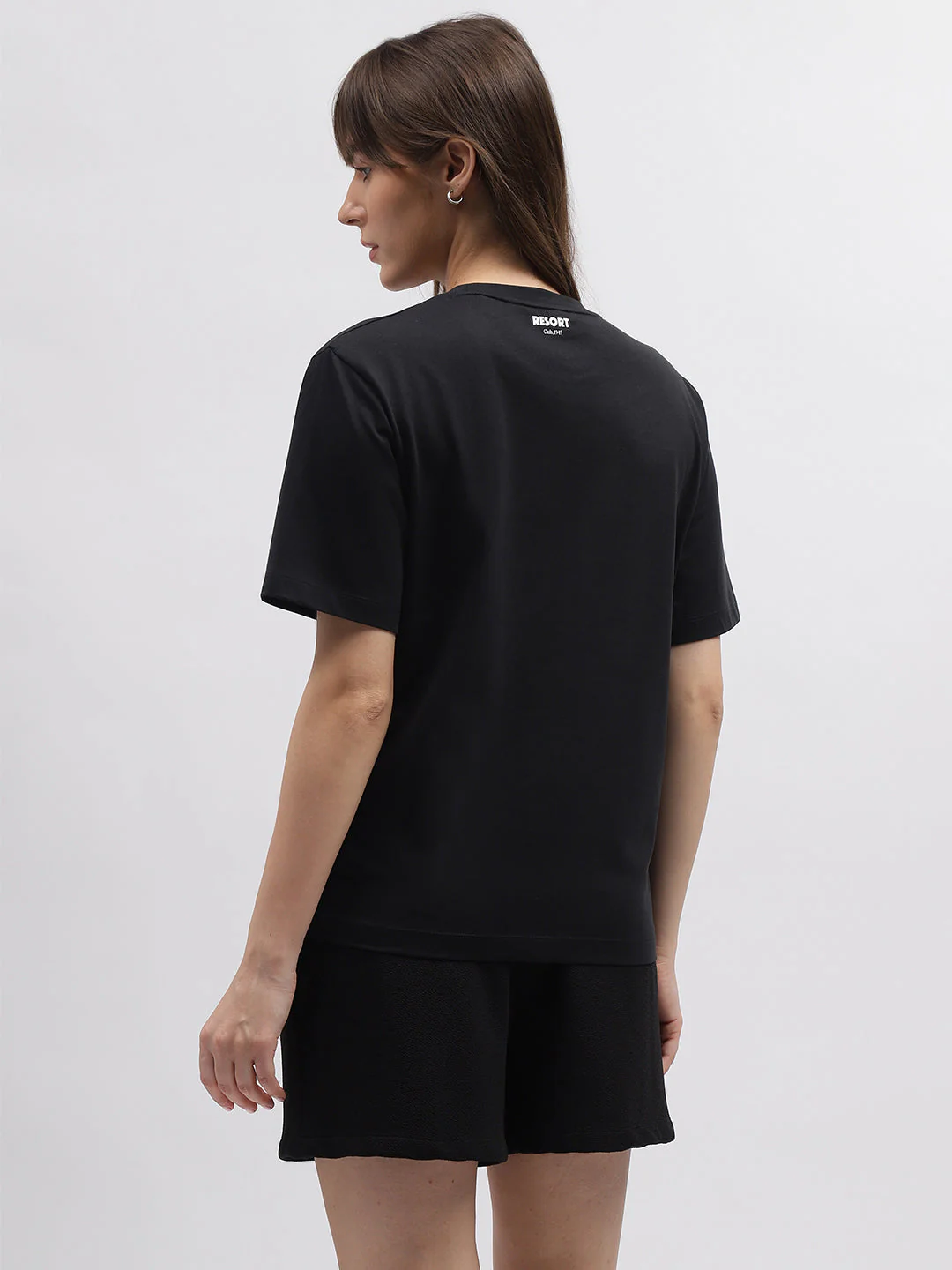 Gant Women Black Printed Round Neck Short Sleeves T-Shirt - Image 3
