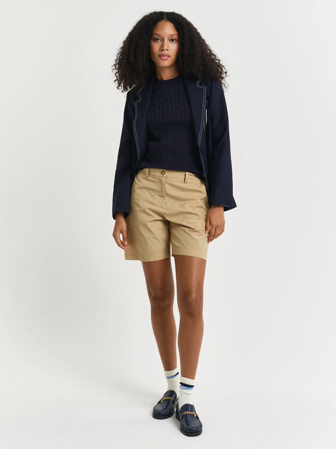 Gant Women Navy Blue Round Neck Short Sleeves T-Shirt - Image 3