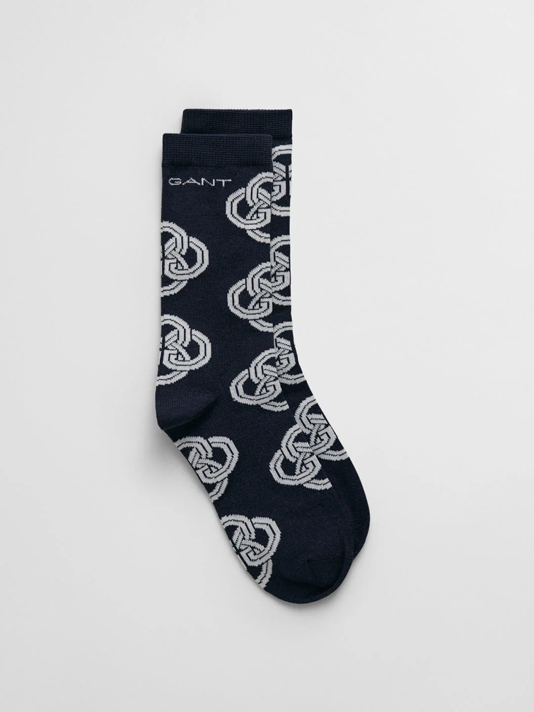 Gant Women Navy Blue Patterned Calf Length Socks - Image 2