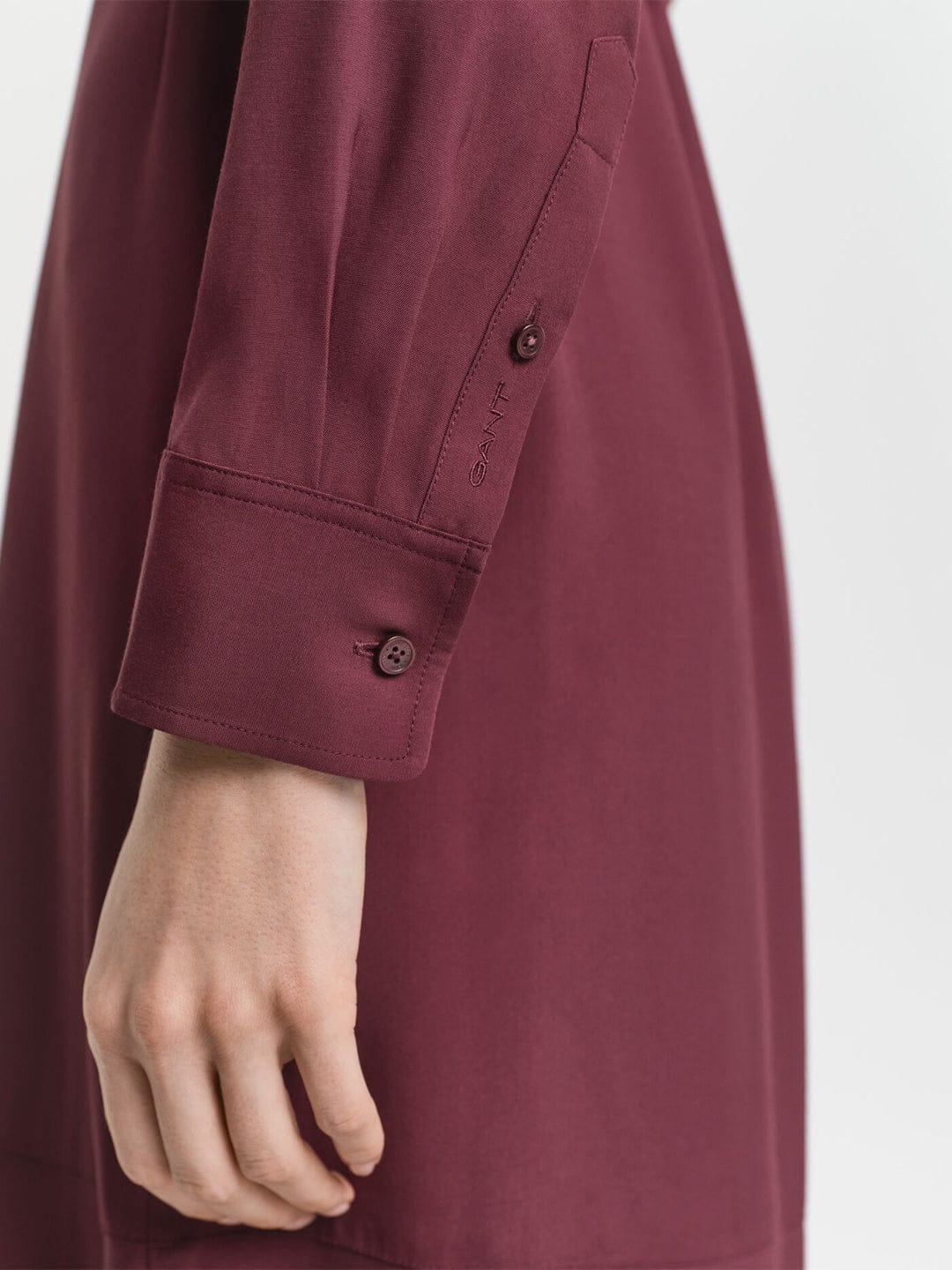 Gant Women Red Solid Collar Dress - Image 5