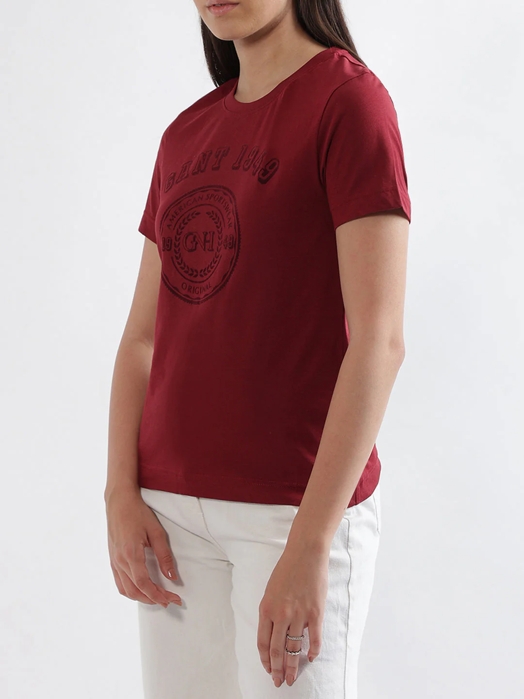 Gant Red Logo Regular Fit T-Shirt - Image 2