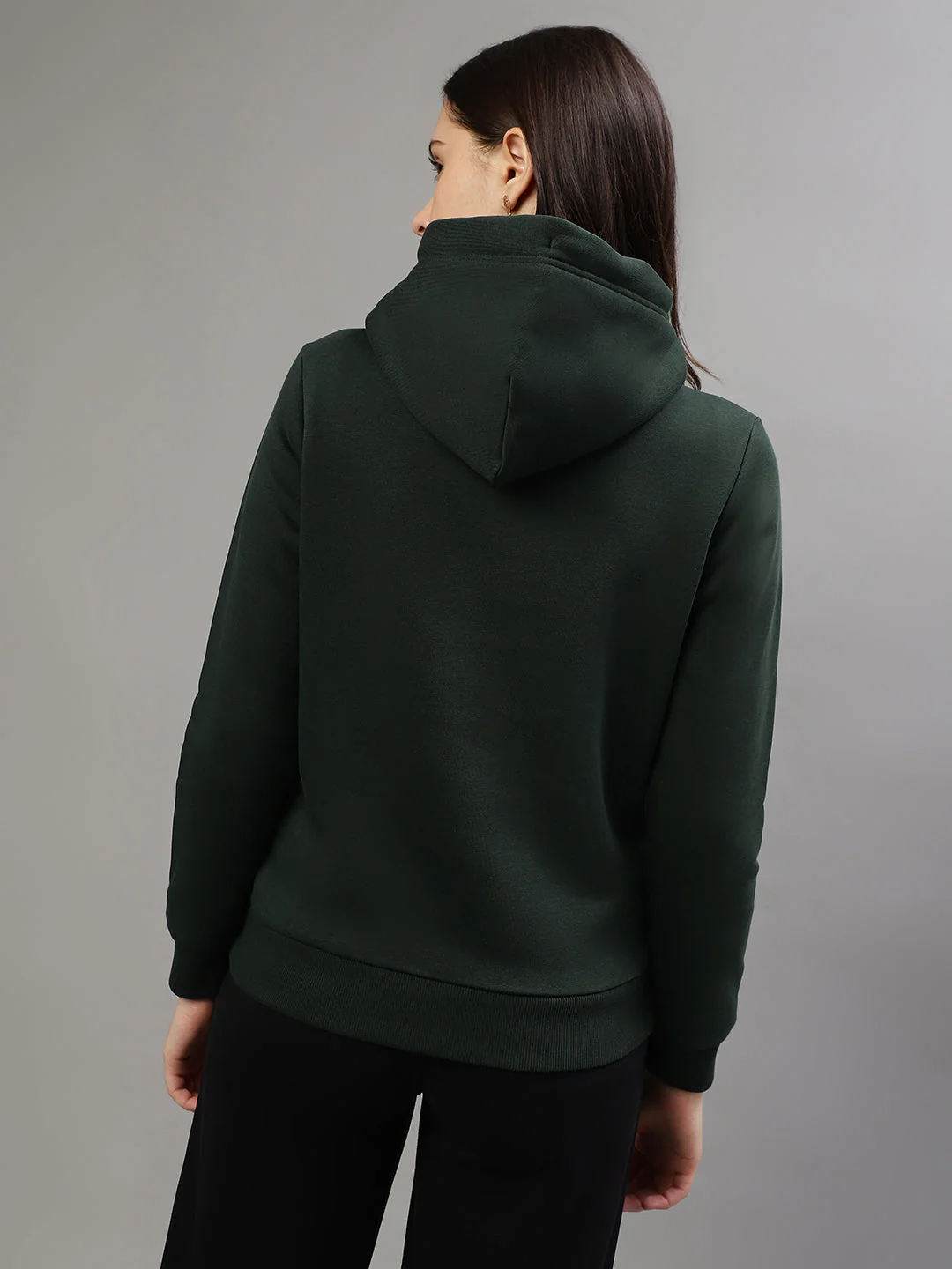 Gant Women Embroidered Hooded Full Sleeves Sweatshirt - Image 4