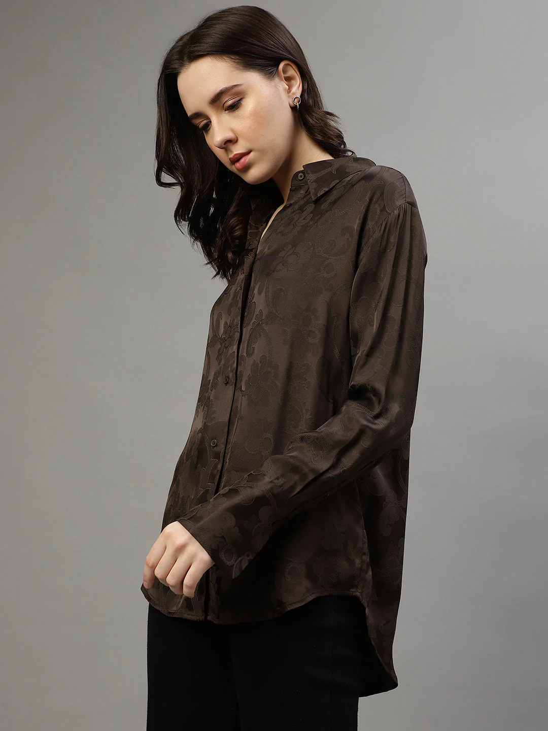 Gant Brown Fashion Relaxed Fit Shirt - Image 3