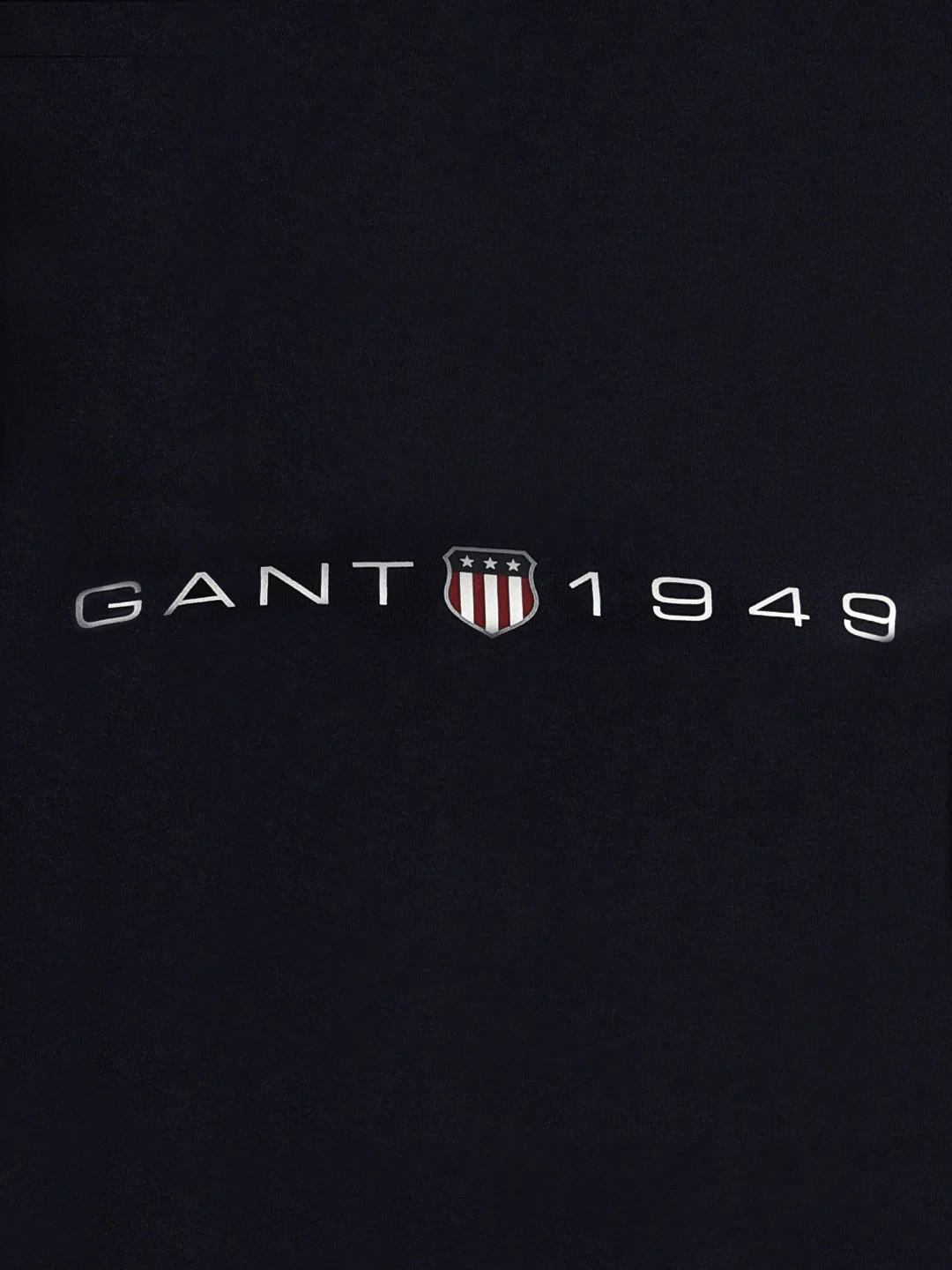 Gant Women Blue Solid Round Neck Short Sleeves T-shirt - Image 4
