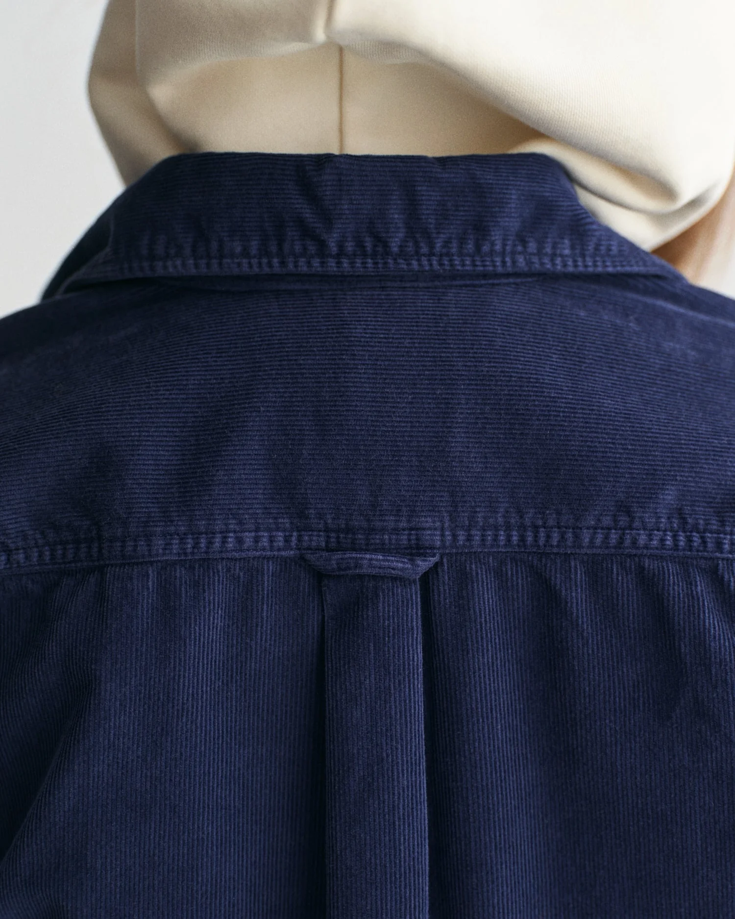 Gant Women Blue Solid Spread Collar Full Sleeves Corduroy Shirt - Image 5