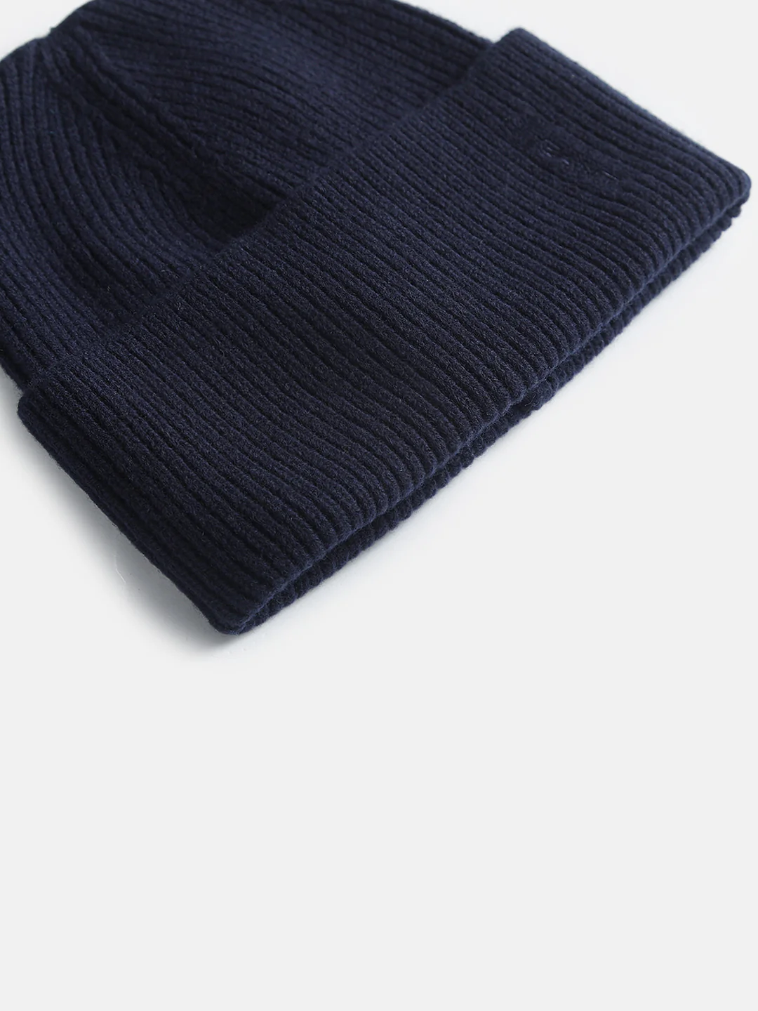 Gant Women Navy Blue Solid Beanie Caps - Image 3