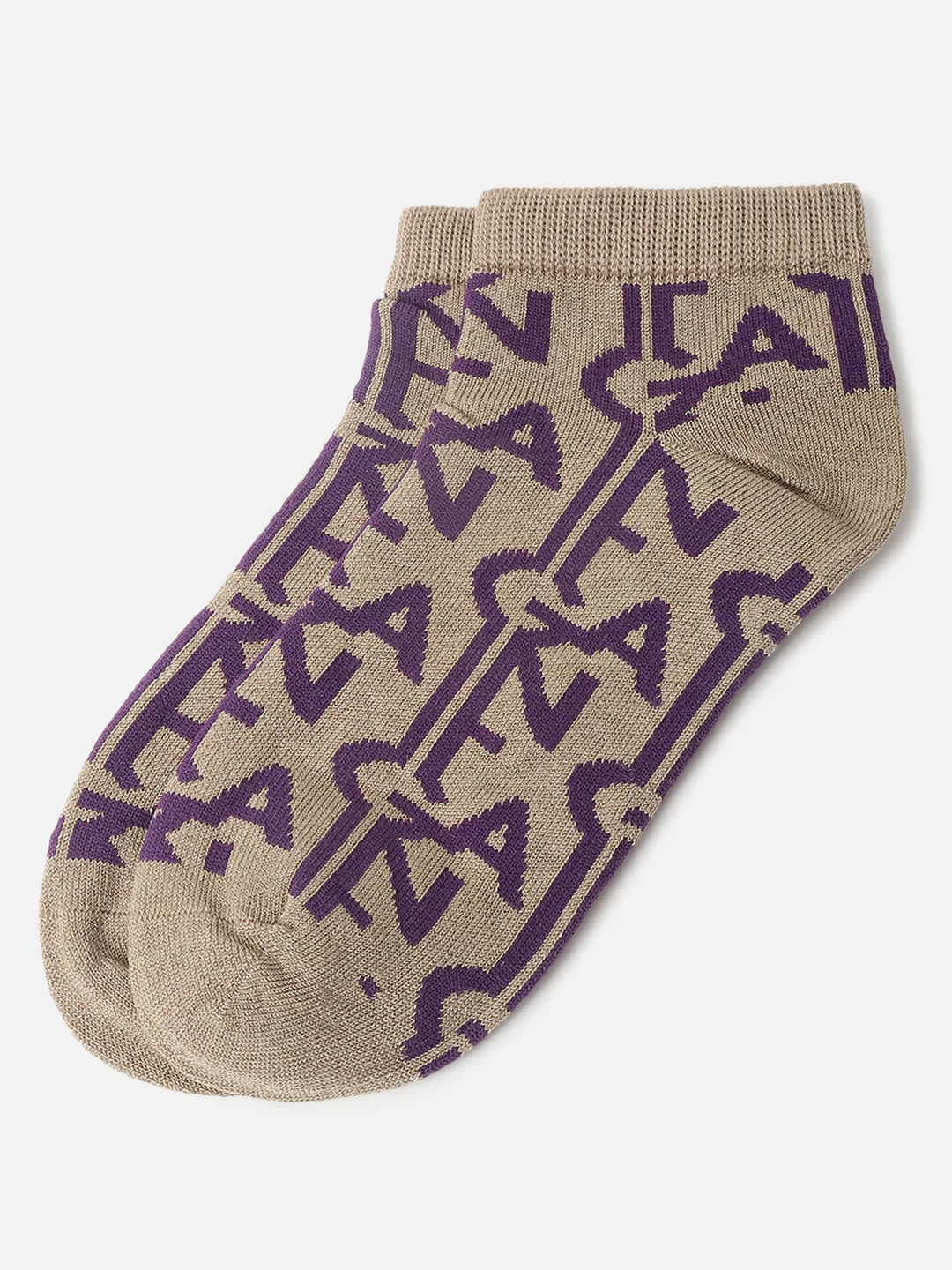 Gant Women Khaki Patterned Ankle Length Socks (Pack of 1) - Image 2