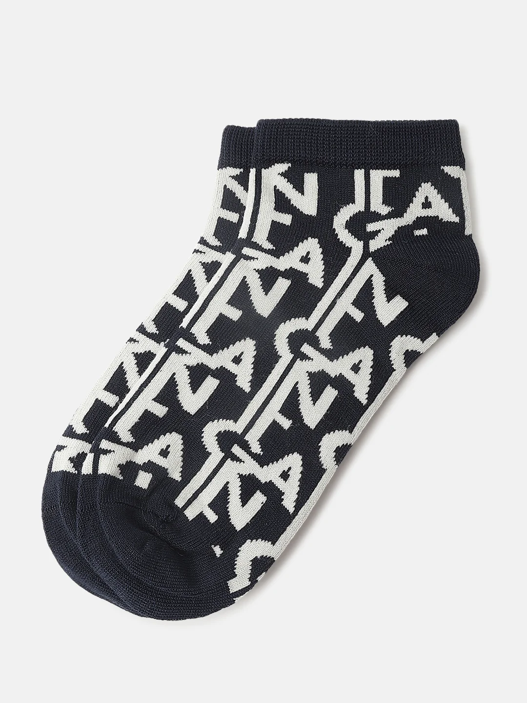 Gant Women Navy Blue Patterned Ankle Length Socks (Pack of 1) - Image 2