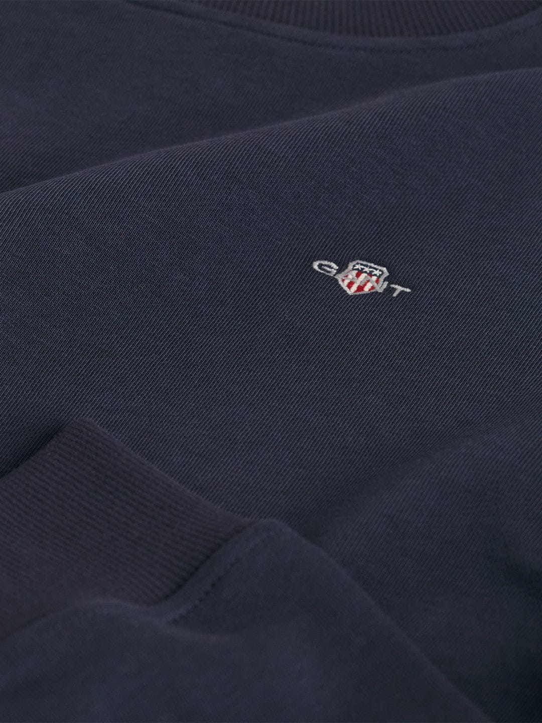 Gant Women Blue Solid Crew Neck Dress - Image 3
